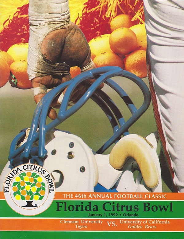 NCAA Bowl Game Program: 1992 Citrus Bowl