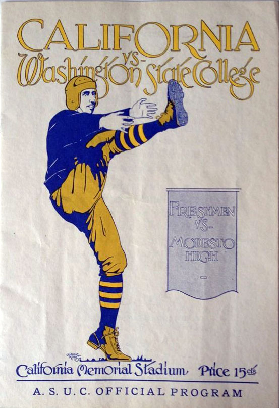 College Football Program: California Golden Bears vs. Washington State Cougars (October 25, 1924)