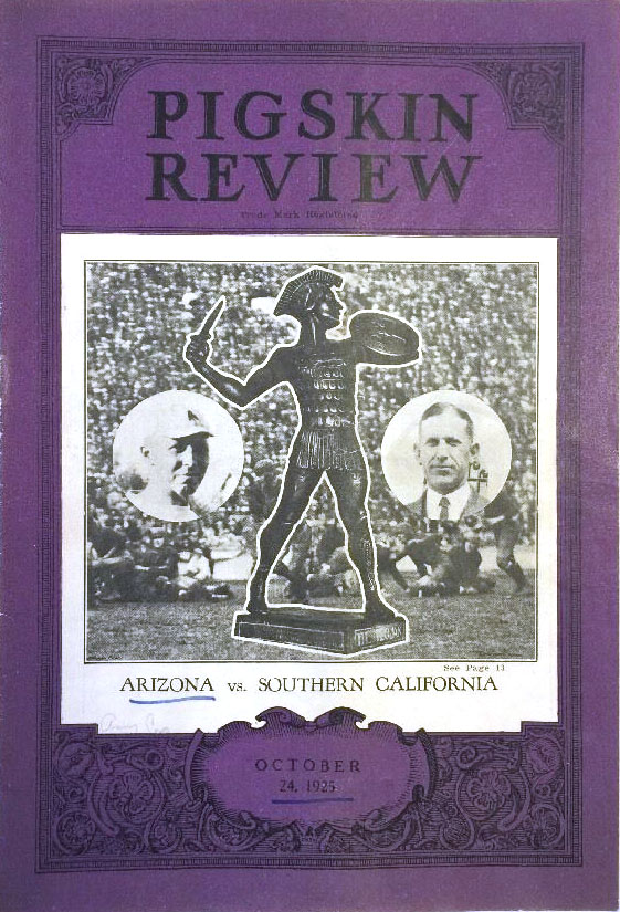 College Football Program: USC Trojans vs. Arizona Wildcats (October 24, 1925)