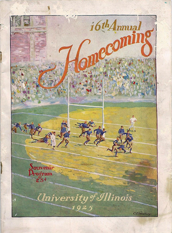 College Football Program: Illinois Fighting Illini vs. Michigan Wolverines (October 24, 1925)