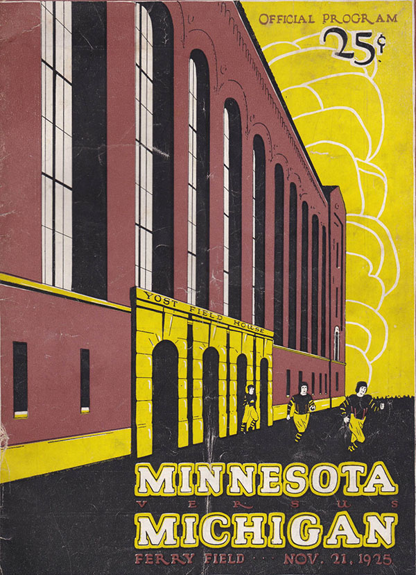 College Football Program: Michigan Wolverines vs. Minnesota Golden Gophers (November 21, 1925)