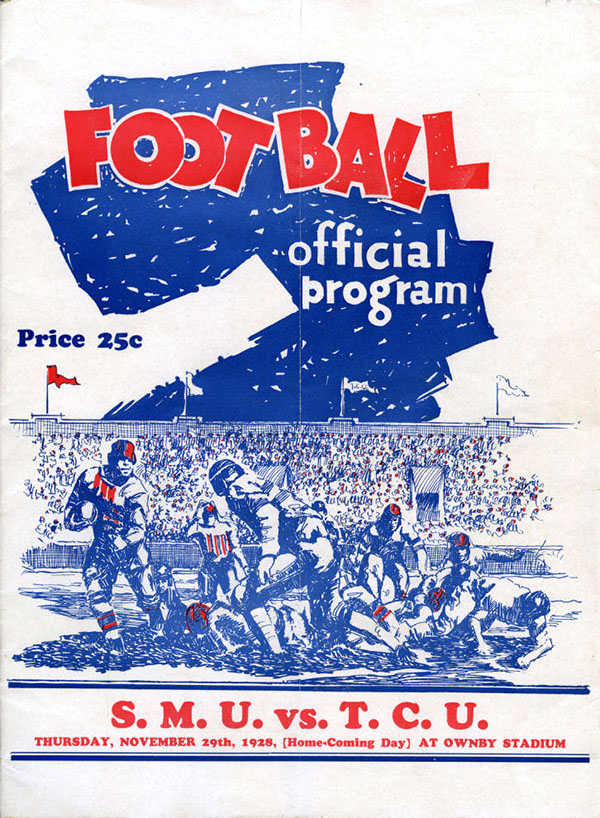 College Football Program: SMU Mustangs vs. TCU Horned Frogs (November 29, 1928)