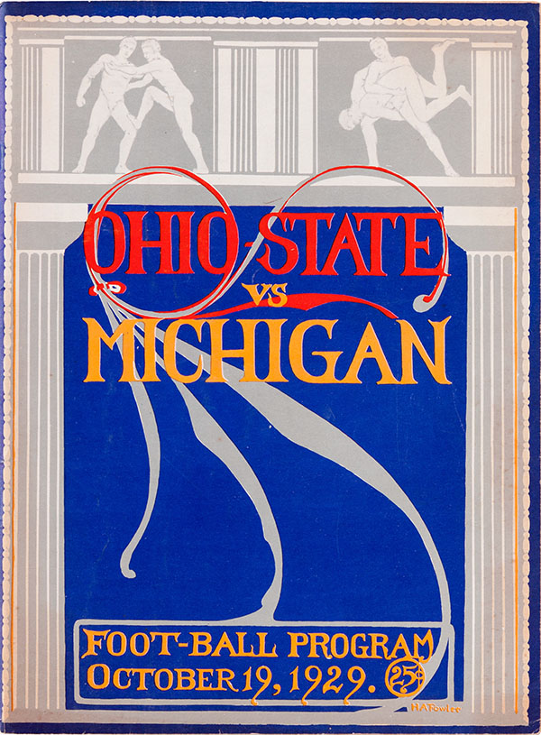 College Football Program: Michigan Wolverines vs. Ohio State Buckeyes (October 19, 1929)