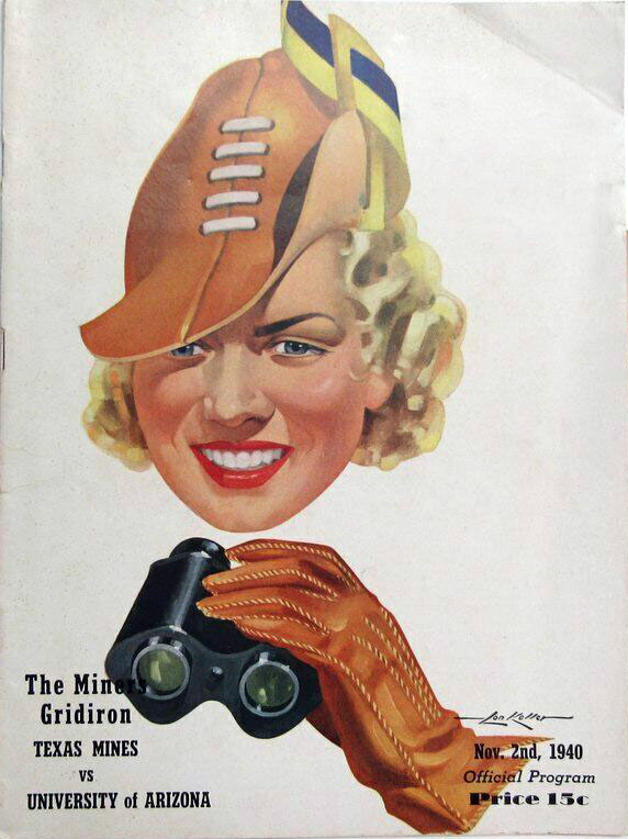 College Football Program: Texas Western Miners vs. Arizona Wildcats (November 2, 1940)