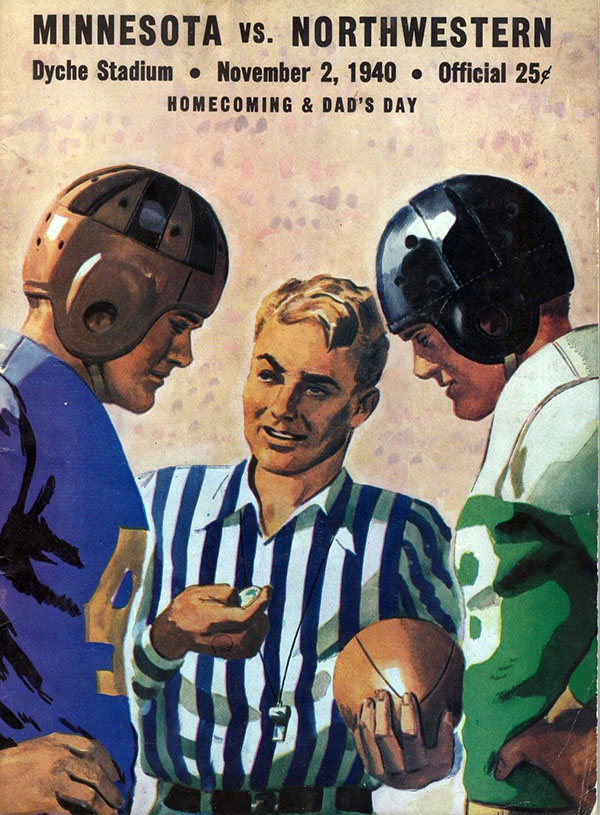 College Football Program Northwestern Wildcats vs. Minnesota Golden