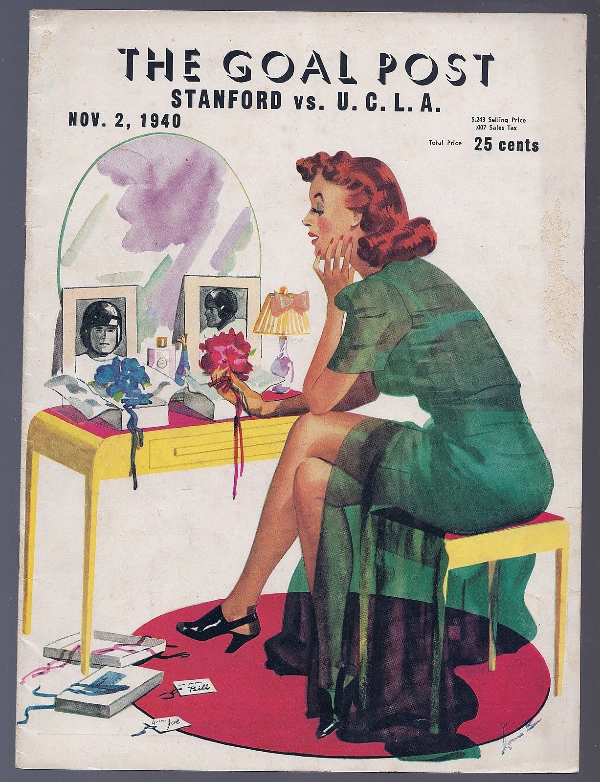 College Football Program: UCLA Bruins vs. Stanford Indians (November 2, 1940)
