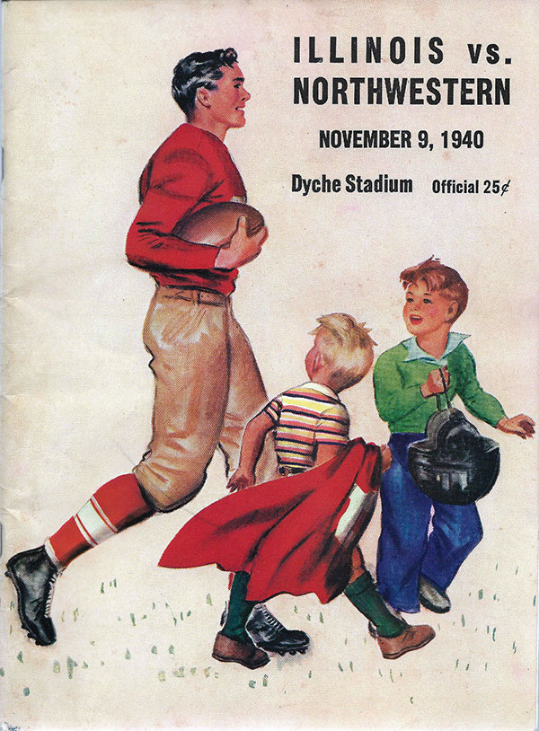 College Football Program: Northwestern Wildcats vs. Illinois Fighting Illini (November 9, 1940)