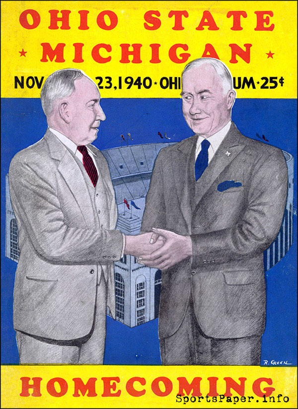 College Football Program: Ohio State Buckeyes vs. Michigan Wolverines (November 23, 1940)