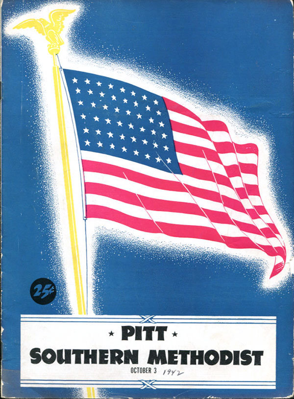 College Football Program: Pittsburgh Panthers vs. SMU Mustangs (October 3, 1942)