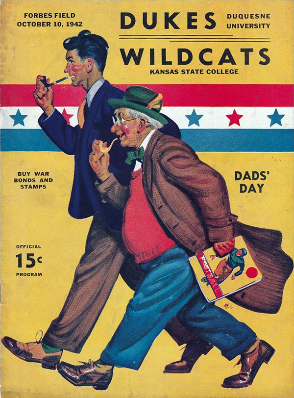 College Football Program: Duquesne Dukes vs. Kansas State Wildcats (October 10, 1942)