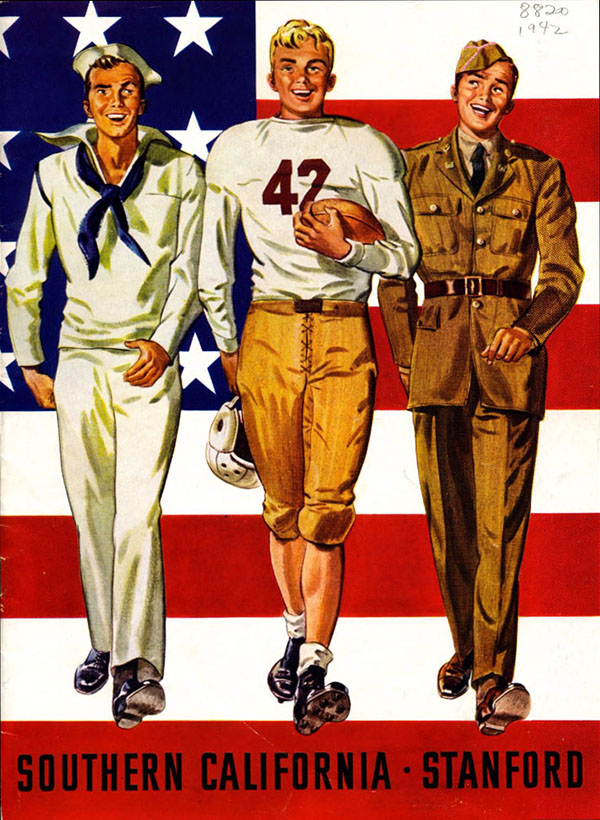 College Football Program: Stanford Indians vs. USC Trojans (October 24, 1942)