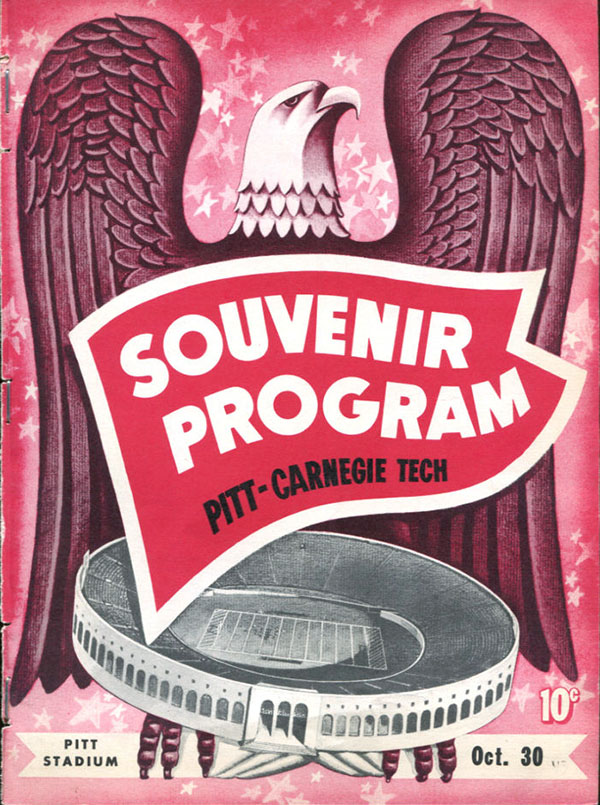 College Football Program: Pittsburgh Panthers vs. Carnegie Tech Tartans (October 30, 1943)