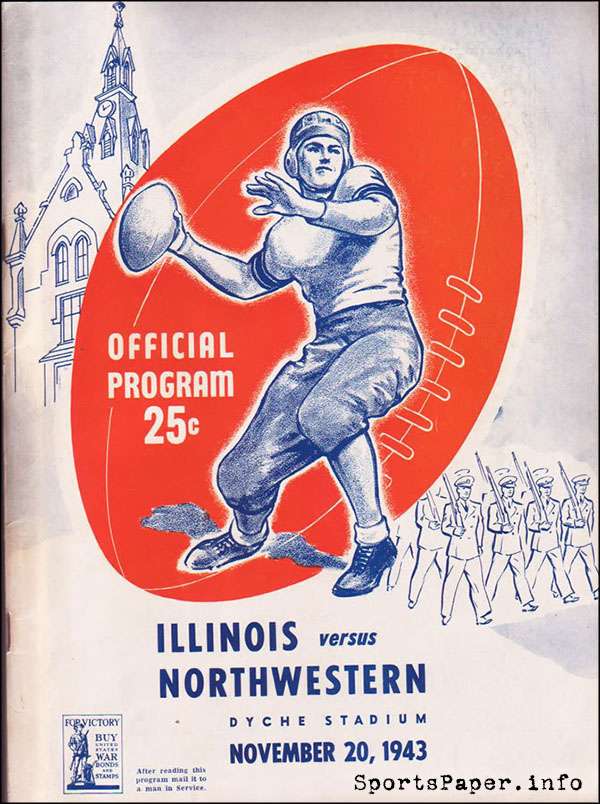 College Football Program: Northwestern Wildcats vs. Illinois Fighting Illini (November 20, 1943)