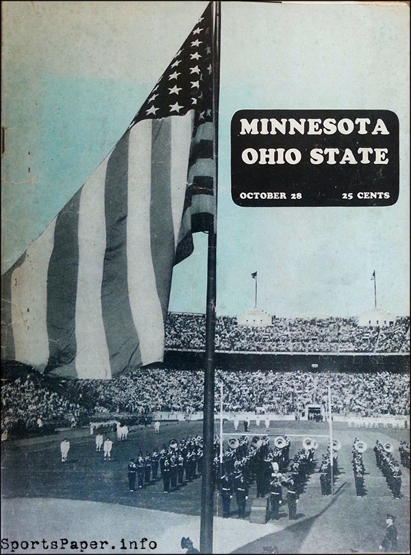 College Football Program: Ohio State Buckeyes vs. Minnesota Golden Gophers (October 28, 1944)