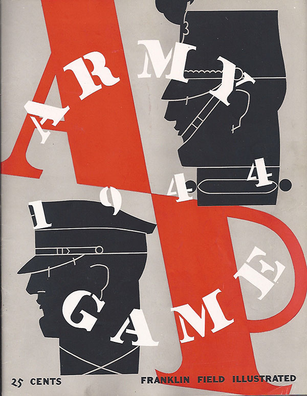 College Football Program: Penn Quakers vs. Army Cadets (November 18, 1944)