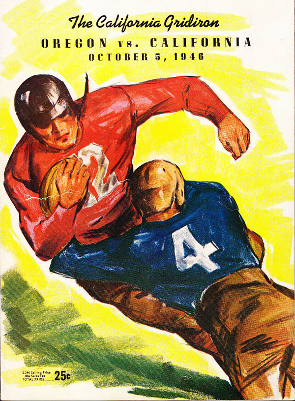 College Football Program: California Golden Bears vs. Oregon Webfoots (October 5, 1946)