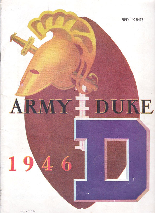 College Football Program: Army Cadets vs. Duke Blue Devils (October 26, 1946)