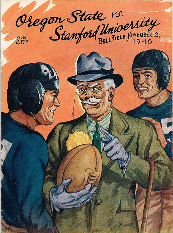 College Football Program: Oregon State Beavers vs. Stanford Indians (November 2, 1946)