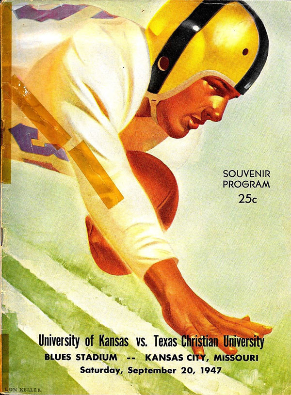 College Football Program: Kansas Jayhawks vs. TCU Horned Frogs (September 20, 1947)