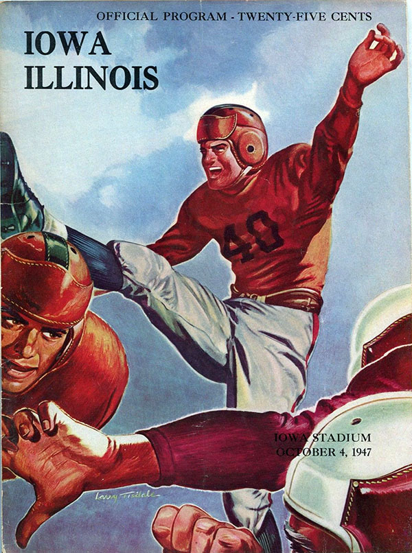 College Football Program: Iowa Hawkeyes vs. Illinois Fighting Illini (October 4, 1947)