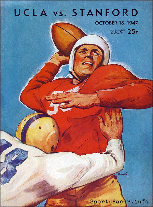 College Football Program: Stanford Indians vs. UCLA Bruins (October 18, 1947)