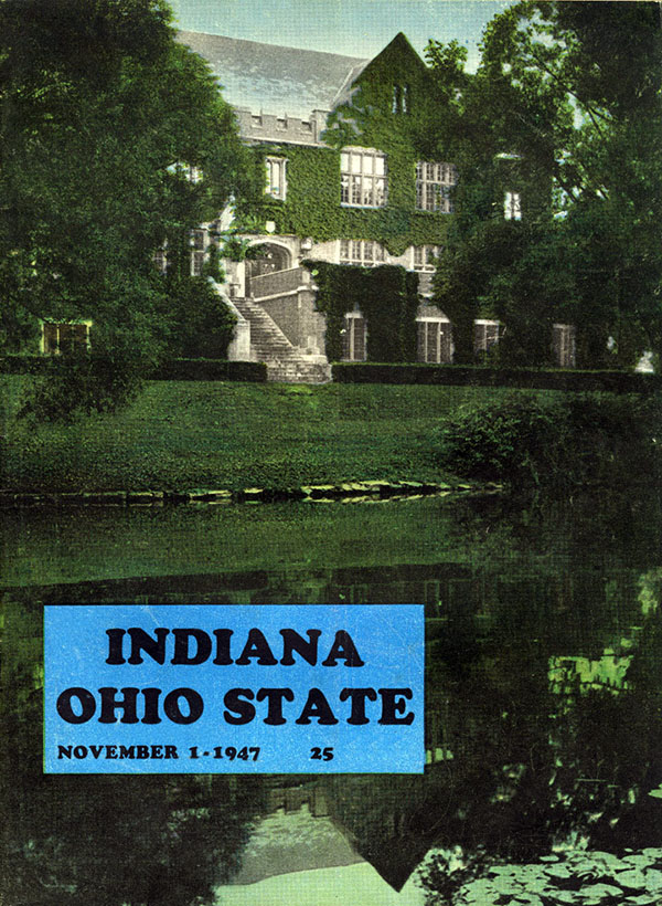 College Football Program: Ohio State Buckeyes vs. Indiana Hoosiers (November 1, 1947)