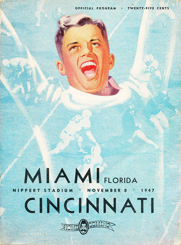 College Football Program: Cincinnati Bearcats vs. Miami Hurricanes (November 8, 1947)