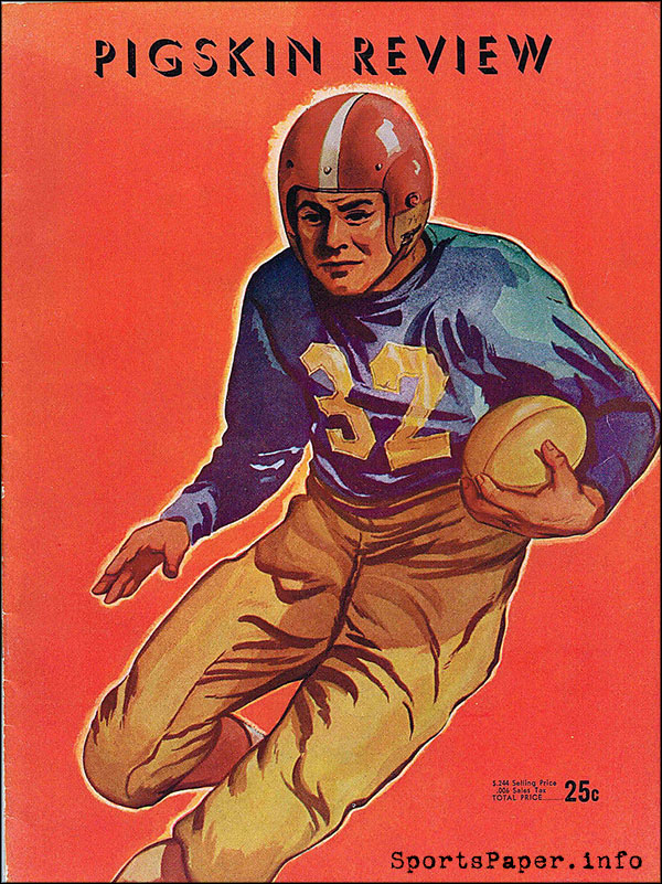 College Football Program: USC Trojans vs. Stanford Indians (November 8, 1947)