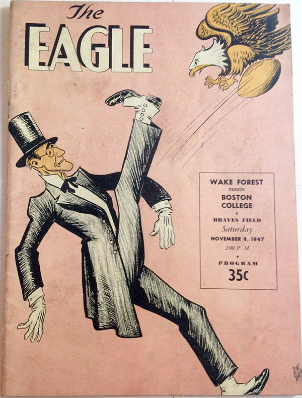 College Football Program: Boston College Eagles vs. Wake Forest Demon Deacons (November 8, 1947)