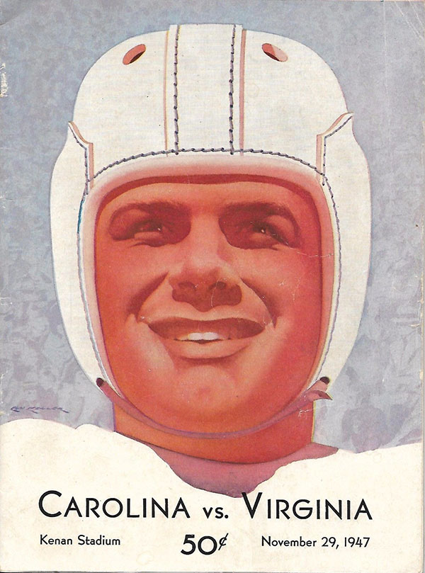 College Football Program: North Carolina Tar Heels vs. Virginia Cavaliers (November 29, 1947)