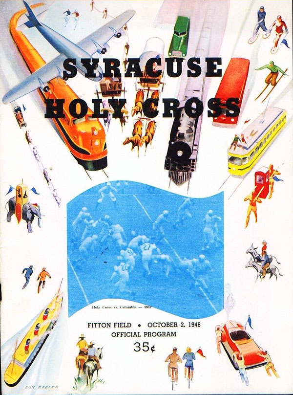 College Football Program: Holy Cross Crusaders vs. Syracuse Orangemen (October 2, 1948)