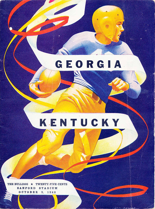 College Football Program: Georgia Bulldogs vs. Kentucky Wildcats (October 9, 1948)