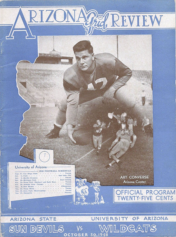 College Football Program: Arizona Wildcats vs. Arizona State Sun Devils (October 30, 1948)