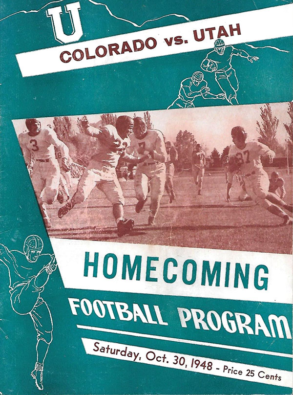 College Football Program: Utah Utes vs. Colorado Buffaloes (October 30, 1948)