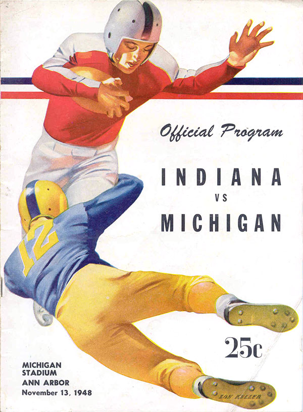 College Football Program: Michigan Wolverines vs. Indiana Hoosiers (November 13, 1948)