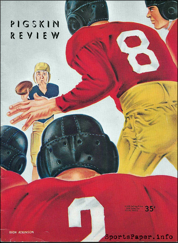 College Football Program: USC Trojans vs. Washington Huskies (November 13, 1948)