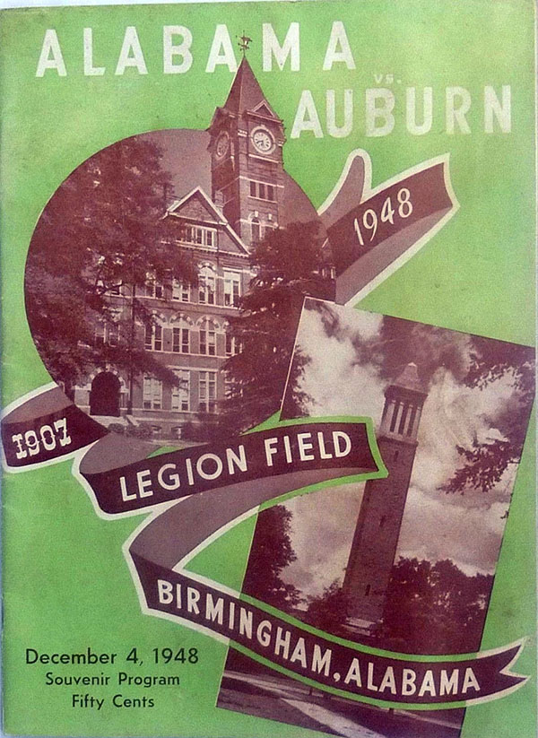 College Football Program: Alabama Crimson Tide vs. Auburn Tigers (December 4, 1948)