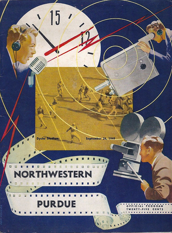 College Football Program: Northwestern Wildcats vs. Purdue Boilermakers (September 24, 1949)