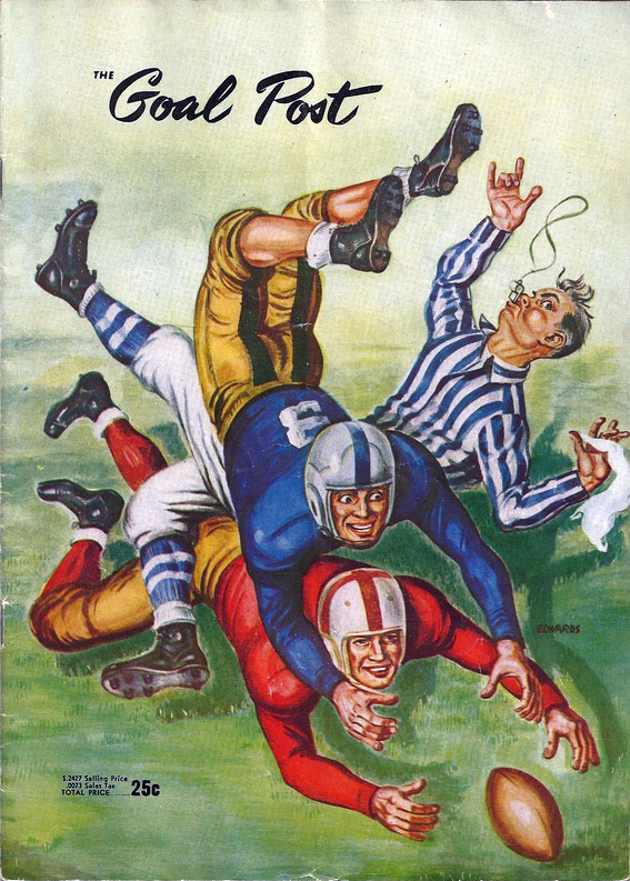 College Football Program: UCLA Bruins vs. Oregon Ducks (September 30, 1949)