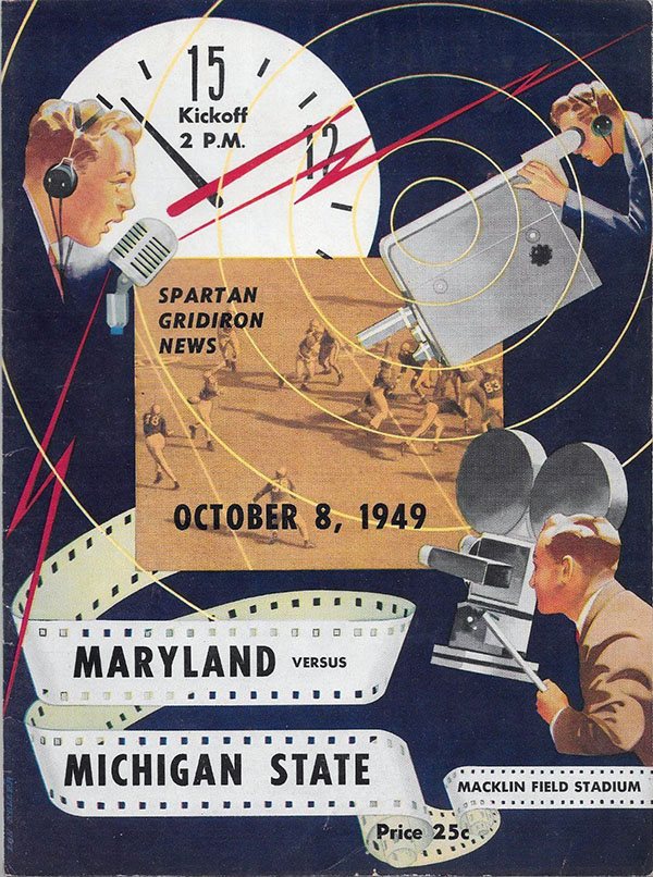 College Football Program: Michigan State Spartans vs. Maryland Terrapins (October 8, 1949)