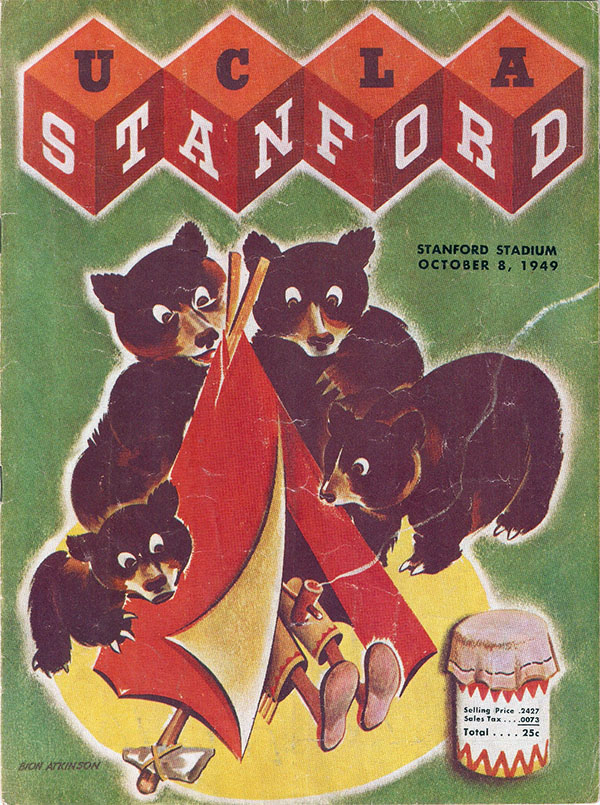 College Football Program: Stanford Indians vs. UCLA Bruins (October 8, 1949)