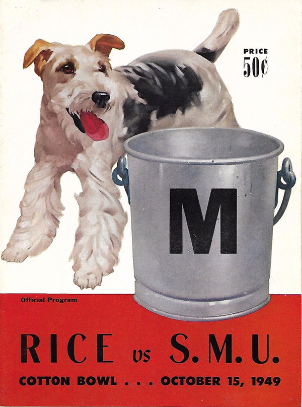 College Football Program: SMU Mustangs vs. Rice Owls (October 15, 1949)