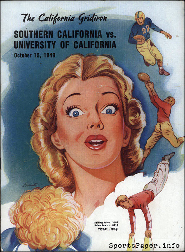 College Football Program: California Golden Bears vs. USC Trojans (October 15, 1949)