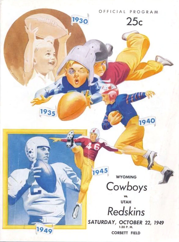 College Football Program: Wyoming Cowboys vs. Utah Utes (October 22, 1949)