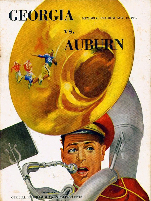 College Football Program: Auburn Tigers vs. Georgia Bulldogs (November 12, 1949)