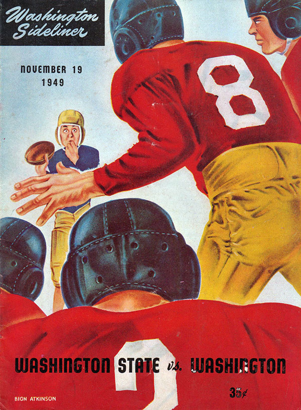 College Football Program: Washington Huskies vs. Washington State Cougars (November 19, 1949)