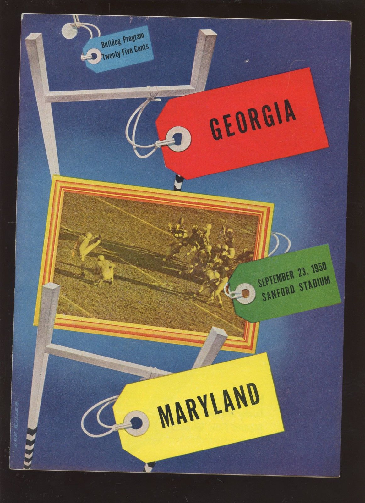 Programme Original Football Américain 1950 – Oregon Ducks Vs Southern California – Vintage