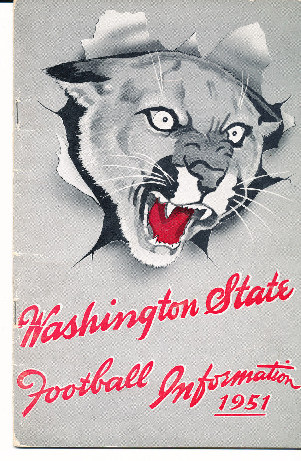 College Football Media Guide: Washington State Cougars (1951)