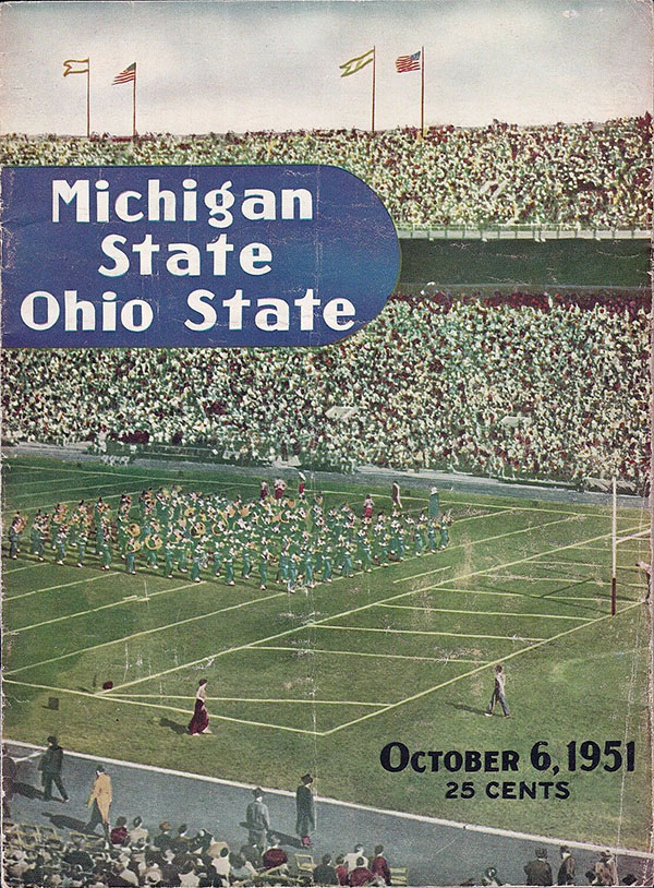 College Football Program: Ohio State Buckeyes vs. Michigan State Spartans (October 6, 1951)