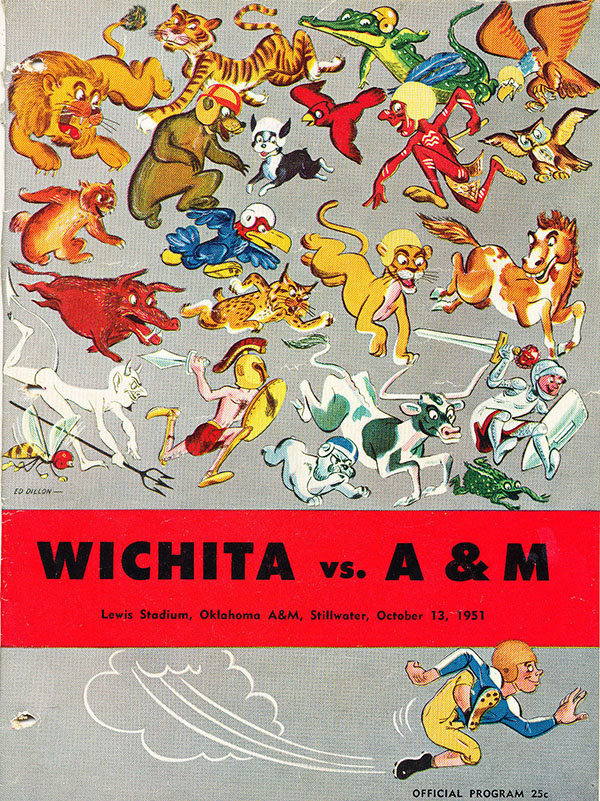 College Football Program: Oklahoma A&M Aggies vs. Wichita State Shockers (October 13, 1951)